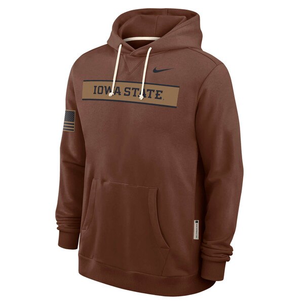Nike Iowa State Brown Military Appreciation 2026 Hooded Sweatshirt vendor image